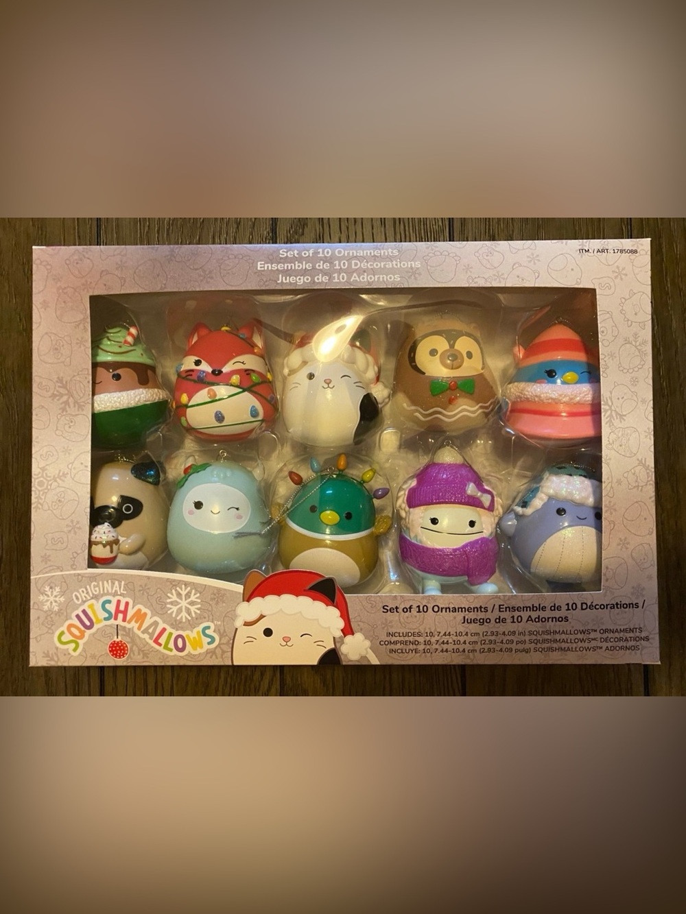Squishmallows set of 10 ornaments